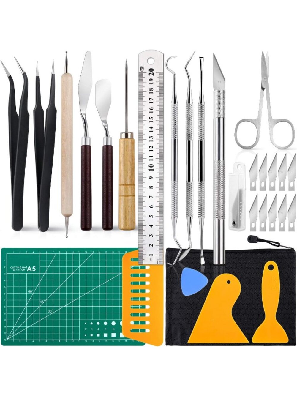 New 28 PCS Precision Craft Tools Set, Weeding Tools for Vinyl